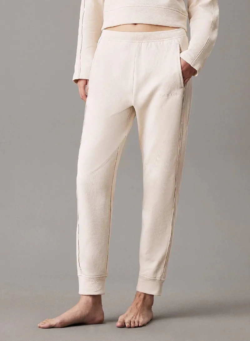 كالفن كلاين بنطال رياضي خفيف للركض للمنزل من الصوف القطني