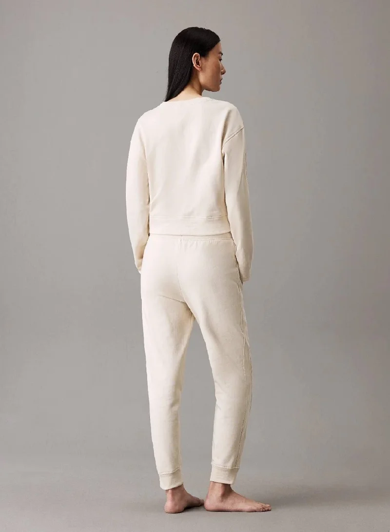 كالفن كلاين بنطال رياضي خفيف للركض للمنزل من الصوف القطني