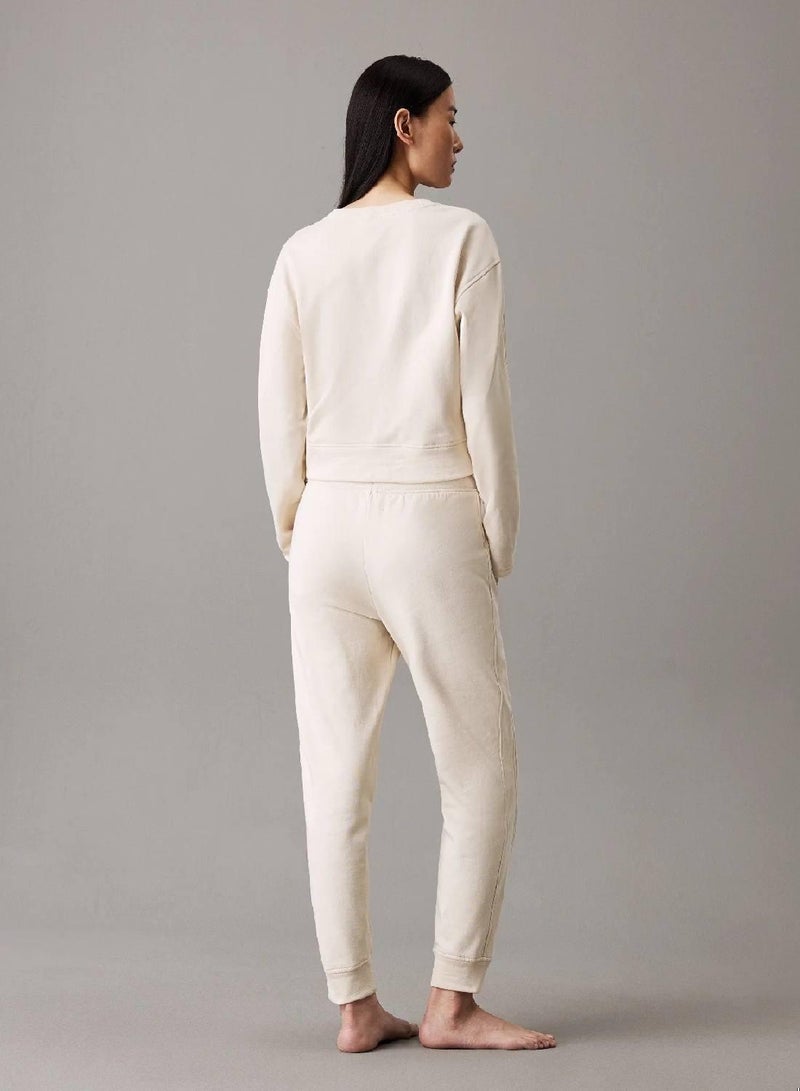 كالفن كلاين بنطال رياضي خفيف للركض للمنزل من الصوف القطني - Image 2