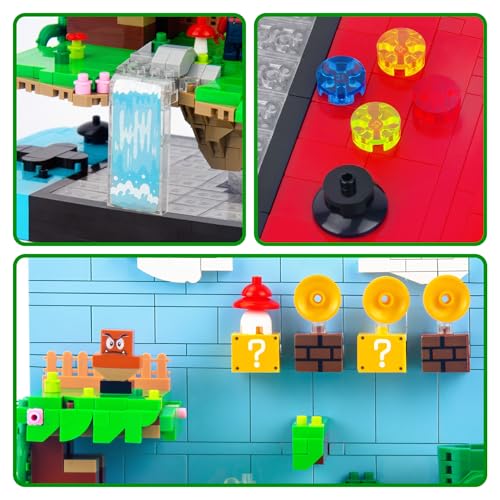 Vziimo Super Game Building Sets,Cool Building Blocks Kits for Adults, 3D Anime Scene Model Creative Idea Gift for Teens Adults 14+ (1256 Pieces) - Image 2