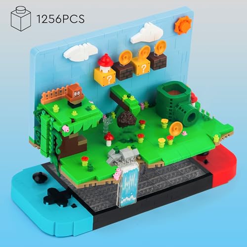 Vziimo Super Game Building Sets,Cool Building Blocks Kits for Adults, 3D Anime Scene Model Creative Idea Gift for Teens Adults 14+ (1256 Pieces) - Image 5