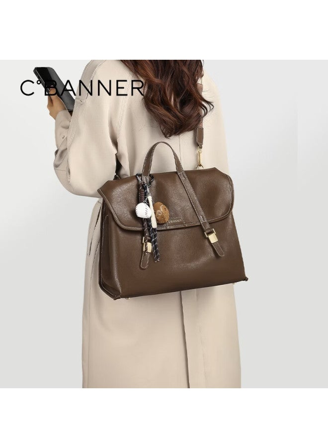 C.banner Genuine Leather Women's Backpack Large Capacity School Bag Travel Bag Birthday Women's Day Gift - Image 2