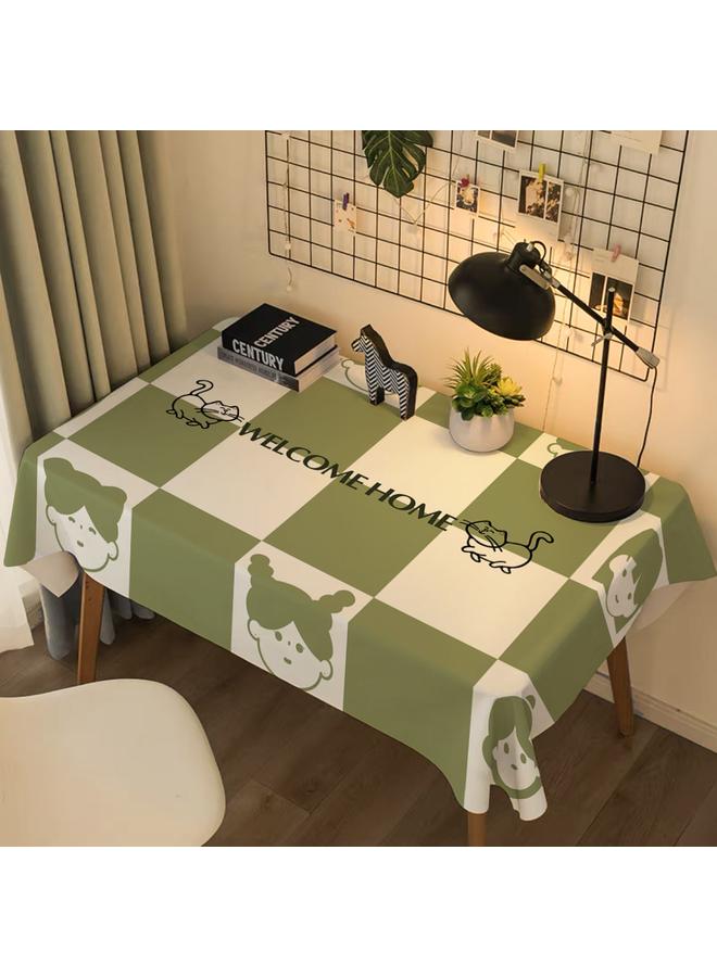 Bluejw Desk Coffee Table Tablecloth Cartoon Protective Mat Light Luxury High-end Sense Dining Table Mat Dopamine Makeup Table Top Cover Cloth Dust-proof - Image 4