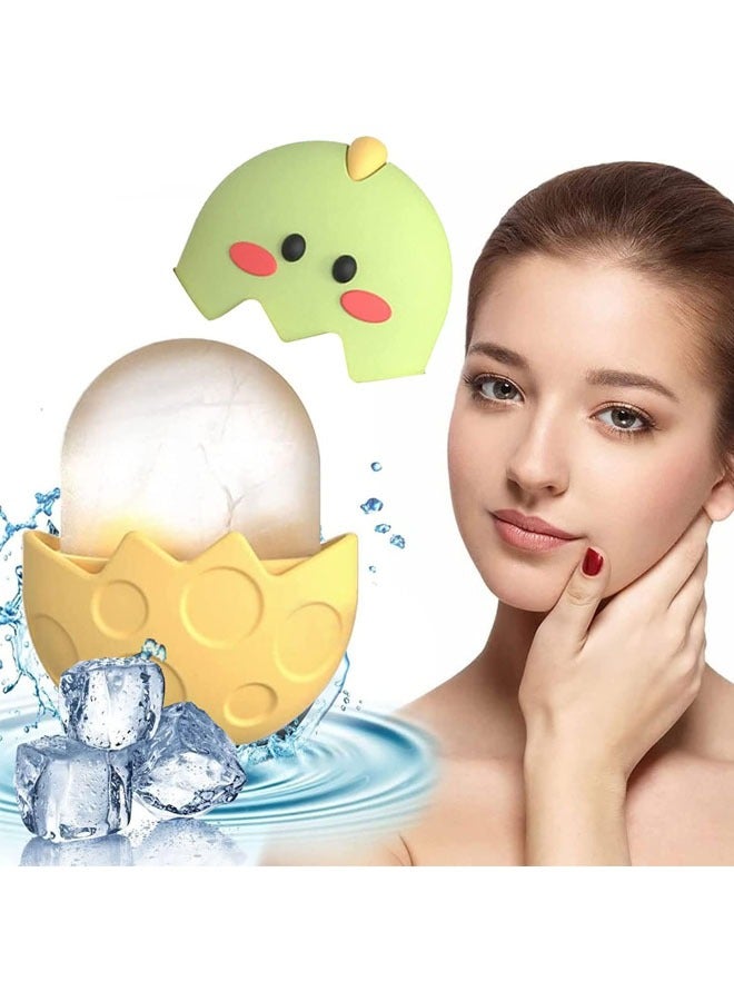 إسكدنيا أسطوانة الثلج للوجه والعينين، أسطوانة ثلج من السيليكون للعناية بالبشرة، أسطوانة ثلج للوجه، حامل ثلج، تجميل للعناية الذاتية لتخفيف انتفاخ العين، إزالة الخطوط الدقيقة، تقليل حب الشباب، هدية تجميل - Image 1