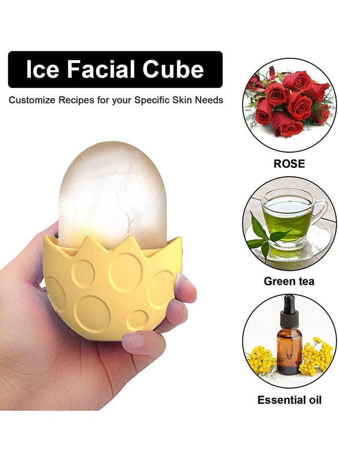 إسكدنيا أسطوانة الثلج للوجه والعينين، أسطوانة ثلج من السيليكون للعناية بالبشرة، أسطوانة ثلج للوجه، حامل ثلج، تجميل للعناية الذاتية لتخفيف انتفاخ العين، إزالة الخطوط الدقيقة، تقليل حب الشباب، هدية تجميل - Image 5