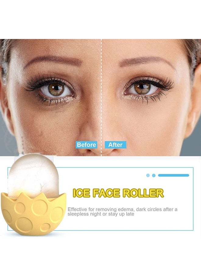 إسكدنيا أسطوانة الثلج للوجه والعينين، أسطوانة ثلج من السيليكون للعناية بالبشرة، أسطوانة ثلج للوجه، حامل ثلج، تجميل للعناية الذاتية لتخفيف انتفاخ العين، إزالة الخطوط الدقيقة، تقليل حب الشباب، هدية تجميل - Image 4