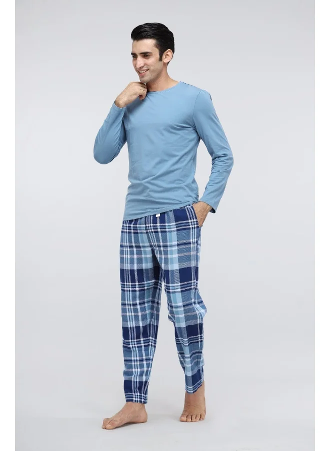 NeceSera Men's Plaid flannel Pajamas
