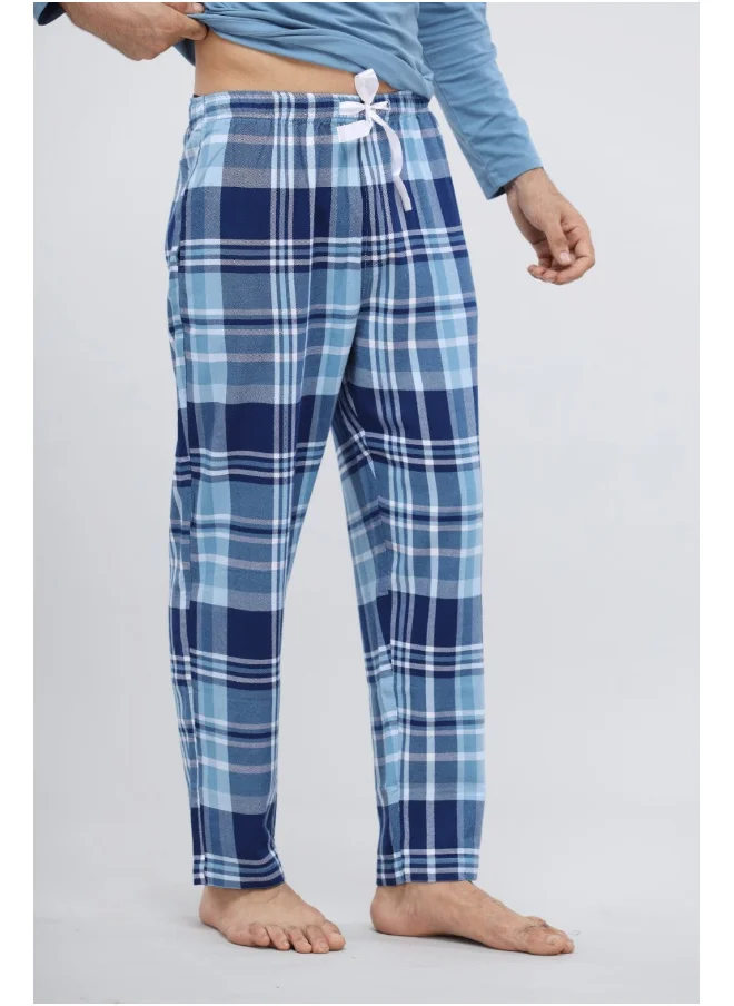 NeceSera Men's Plaid flannel Pajamas