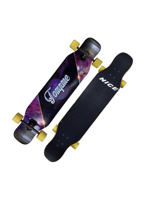 Skateboard Maple Standard Skateboard Double Kick Concave Cruiser Long Board Street Board Skateboard With Smooth Wheels For Kids Beginners Boys Girls Teens Adults