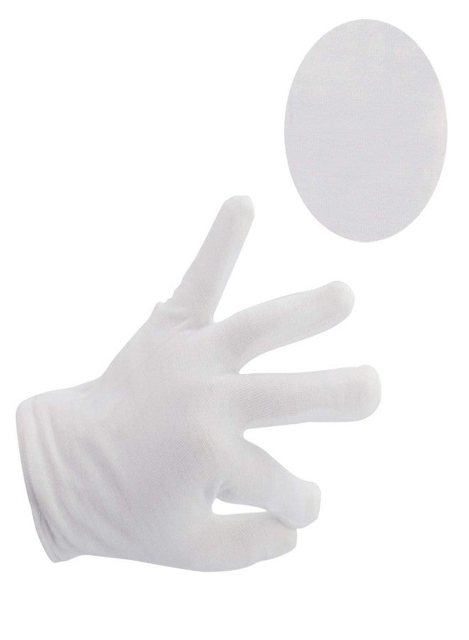 Onwon 6 Pairs Large White Cotton Gloves Hand Spa Gloves Cosmetic Moisturizing Gloves for Moisturizing, Dry Skin and Eczema - Image 2