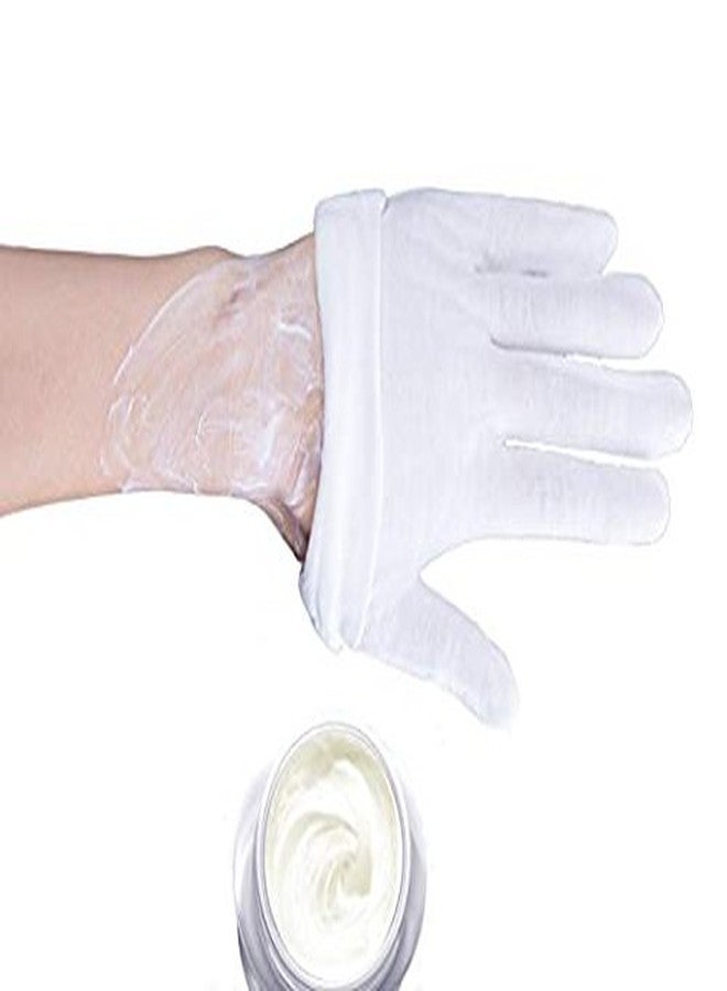 Onwon 6 Pairs Large White Cotton Gloves Hand Spa Gloves Cosmetic Moisturizing Gloves for Moisturizing, Dry Skin and Eczema - Image 4