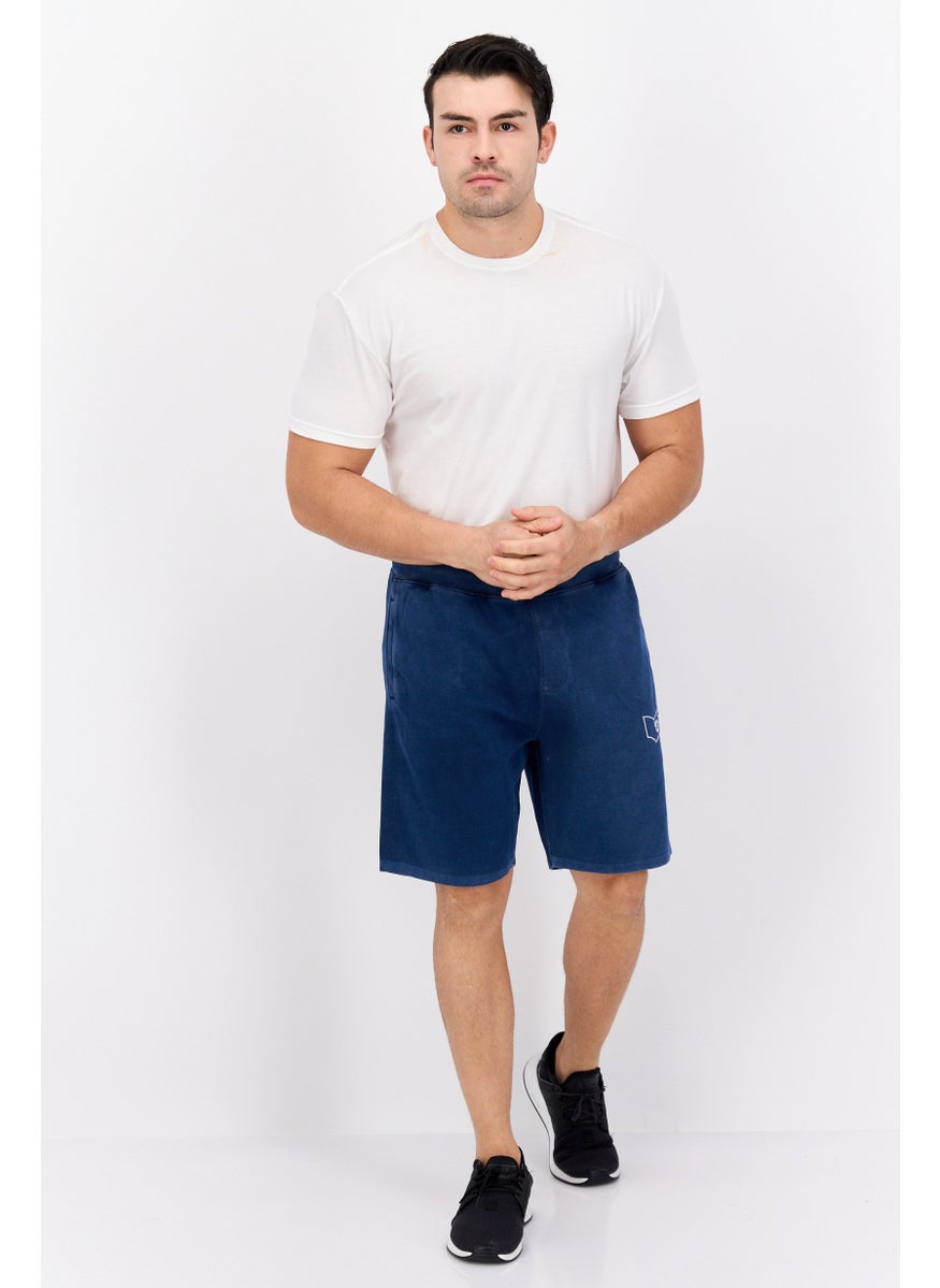 GAS Men Brand Logo Basic Short, Indigo  - Image 4