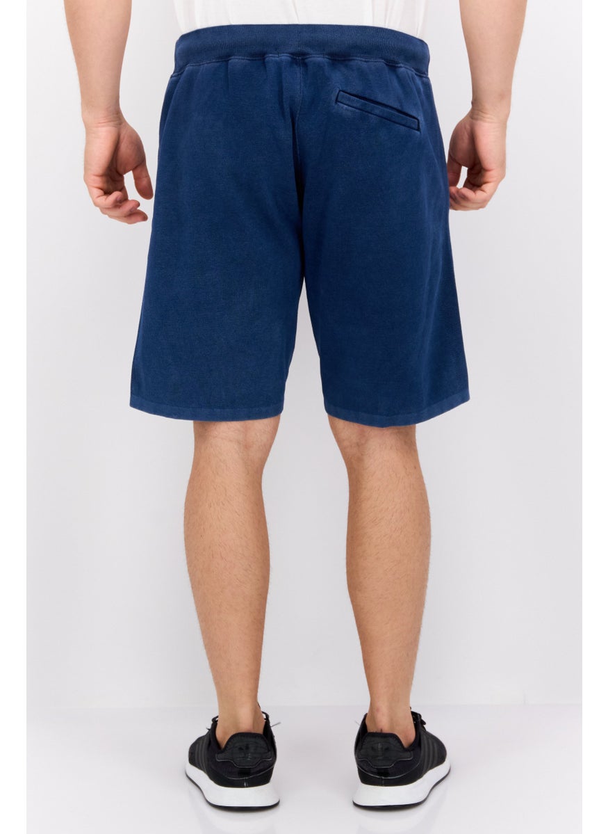 GAS Men Brand Logo Basic Short, Indigo  - Image 3
