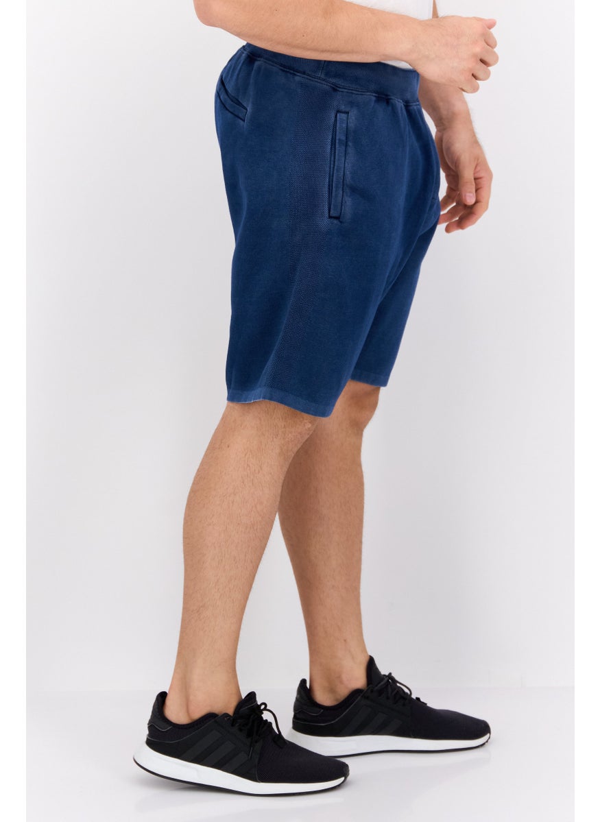 GAS Men Brand Logo Basic Short, Indigo  - Image 2