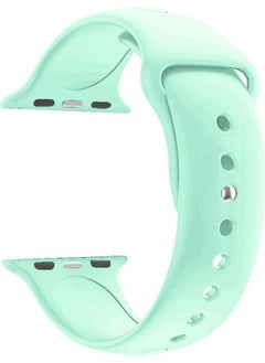 Markacase Apple Watch Series 1 2 3 For 42 mm Small Size (S/m Size) Sport Silicone Band (54 Different Colors) Aqua Green 