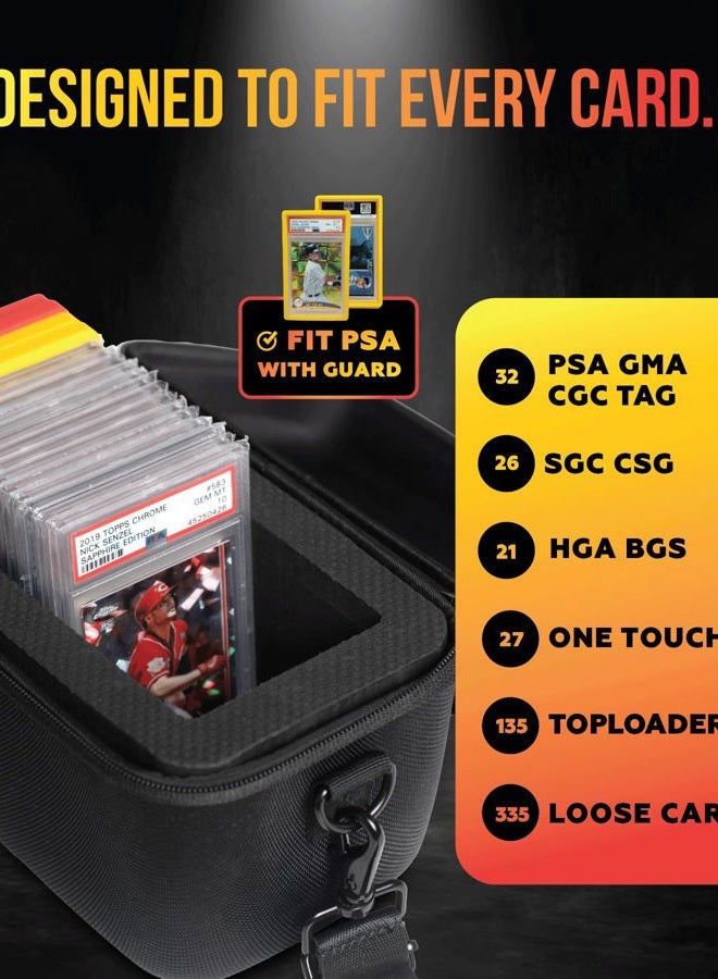 Panopply Graded Card Storage Box Trading Cards Storage Box for Sports and TCG Cards Slab Case Holder Graded Card Holder PSA Slab Storage Graded Card Box PSA Case BGS SGC CGC HGA GMA Top Loaders - Image 5