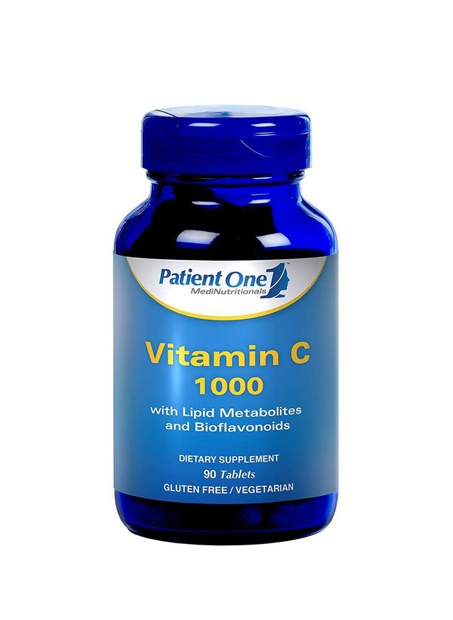 Patient One Vitamin C 1000 With Citrus Bioflavanoids Rapid Absorption Antioxidant Supplement For Immune Support* (90 Tablets)  - Image 1