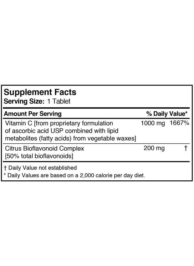 Patient One Vitamin C 1000 With Citrus Bioflavanoids Rapid Absorption Antioxidant Supplement For Immune Support* (90 Tablets)  - Image 3