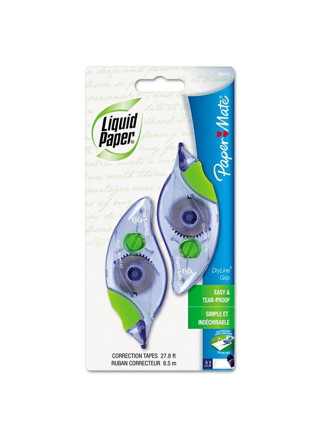 Dryline Grip Correction Tape, 1/5" X 335", 2 Pk
