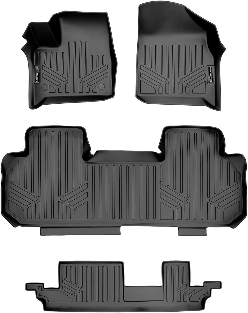 MAX LINER 3 Row Floor Mats Set for 2018-2019 Chevrolet Traverse - Black - Image 1