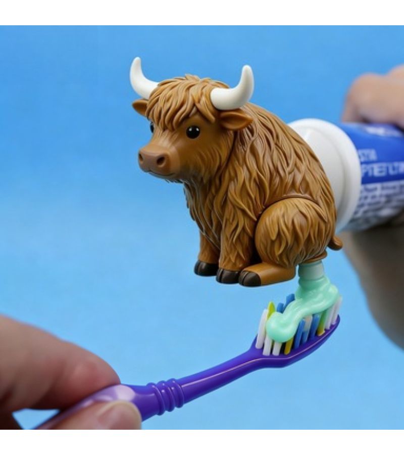 Dog Poop Toothpaste Dispenser Automatic Squeezer Funny Gag Gift for Prank Lovers Creative Bathroom Decor Unique Valentine - Image 1