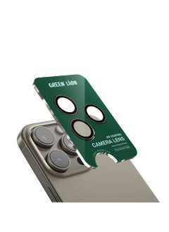 GREEN LION iPhone 16 Pro/Pro Max Classic Camera Lens / Anti Reflective / Anti Fingerprint / Scratch Resistant / 360° Protection / Diamond Hardness / High Definition - Titanium  - Image 4