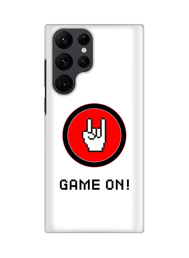 Stylizedd Case for Samsung Galaxy S22 Ultra 5G Snap Case Slim Snap Classic Series Shield Matte Finish Print - Game On - Image 1