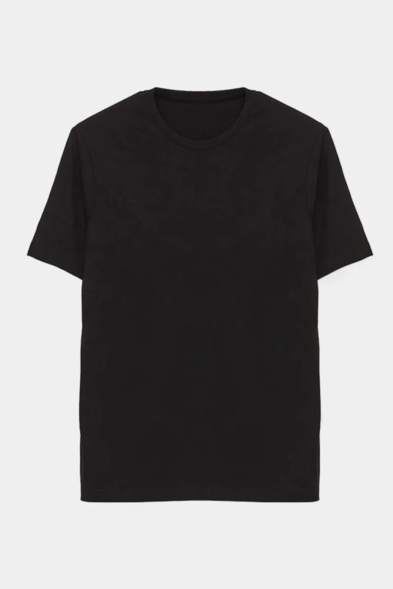 Sardem Black-Beige-White-Indigo Slim Basic 4 Pack Basic 95% Cotton 5% Lycra T-Shirt