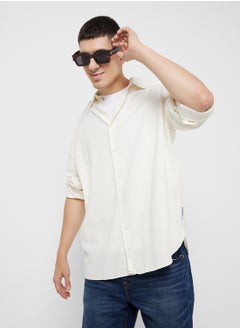 JACK & JONES Jorfaro Linen Essential Front Button Down Shirt  - Image 1