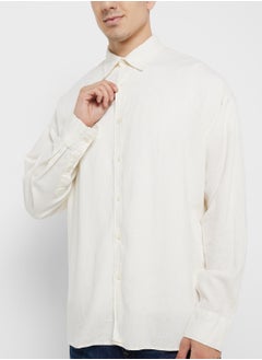JACK & JONES Jorfaro Linen Essential Front Button Down Shirt  - Image 3