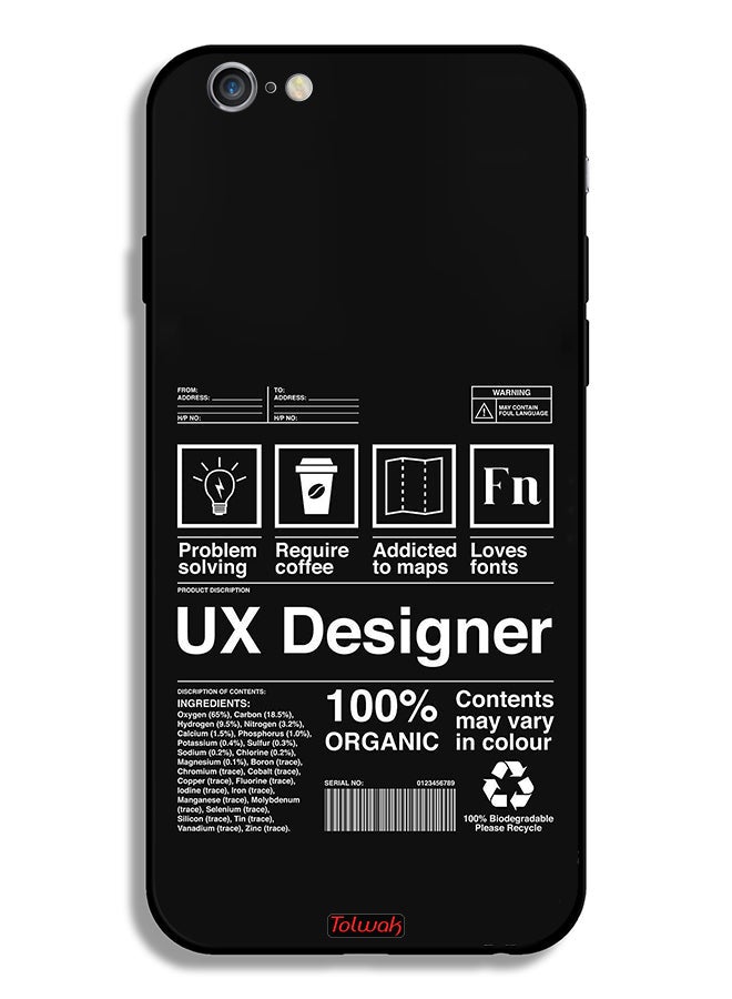 Tolwak Apple iPhone 6/6s Protective Case Ux Designer Sticker - Image 2