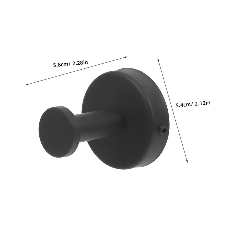 2 Pack Stainless Steel Heavy Duty Wall Hooks for Towels Coats Bathroom Kitchen Modern Design - Image 3