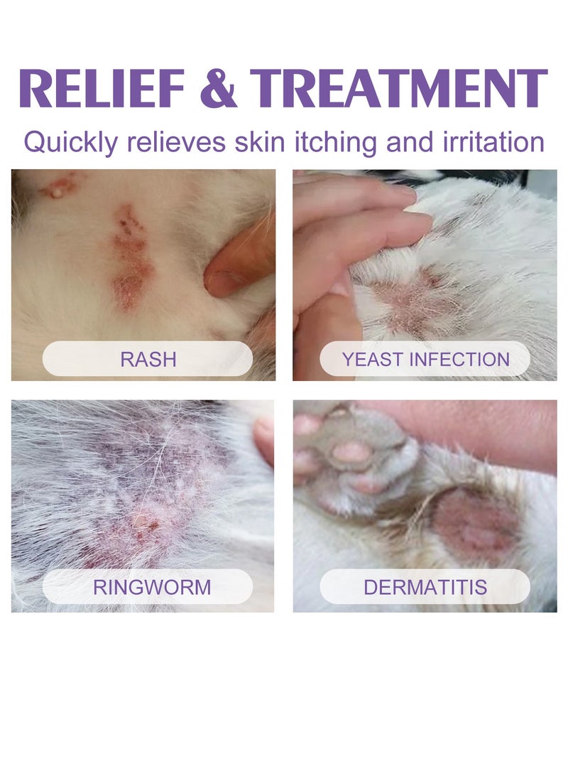 YEGBONG - 60ml Pet Skin Relief Spray to relieve dog and cat skin itching, remove mites, relieve itching, clean and care - Image 1