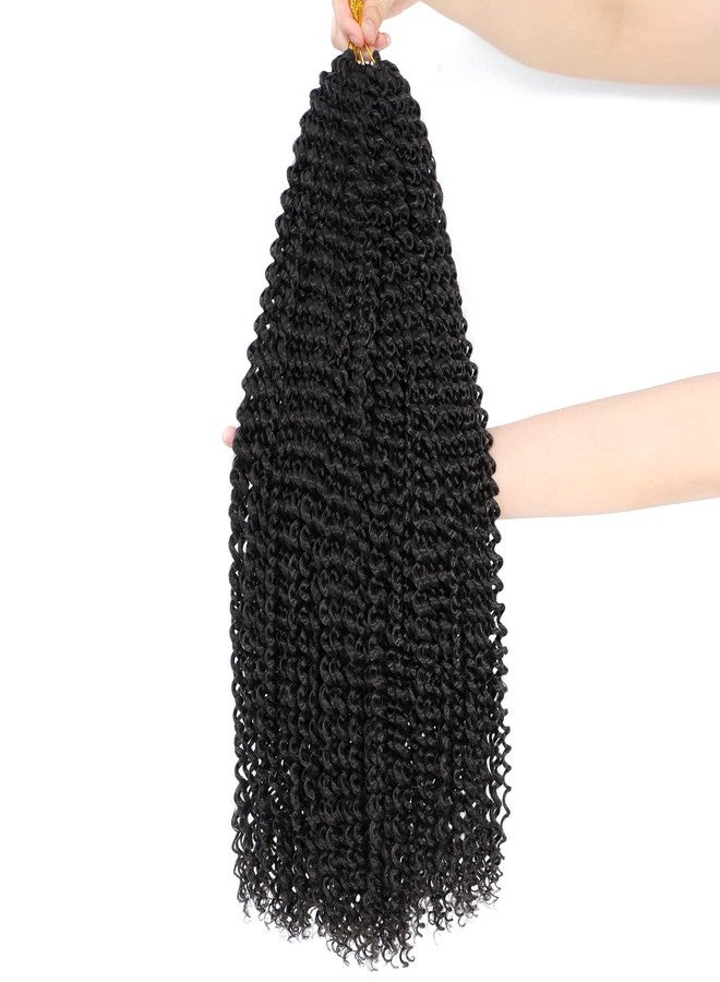 Dansama 6 Packs Passion Twist Hair Water Wave Braiding Hair for Butterfly Style Crochet Braids Bohemian Hair Extensions (24inch, #2, Economy Pack) - Image 1