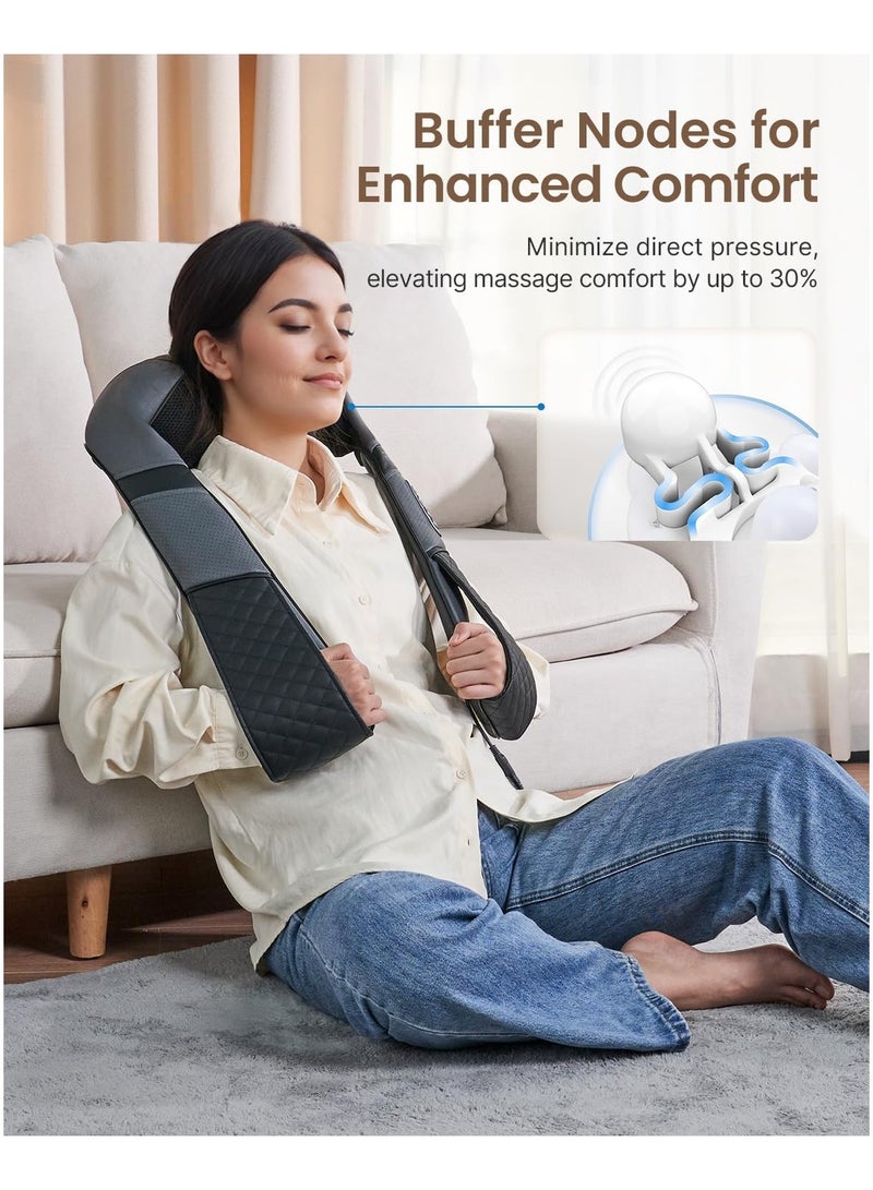 رينفو RENPHO Back Neck Massager with Heat, Shiatsu Shoulder Massager with Electric Deep Tissue Kneading Massage - Image 3