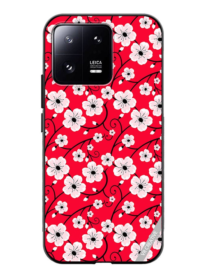 VR CREATIVE Protective Case Cover For Xiaomi 13 Flower Design Multicolour - Image 1