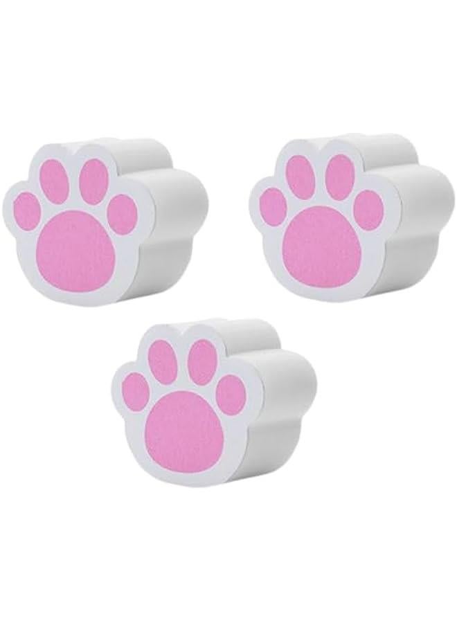 3 قطع كف تصميم لتنظيف الأسطح بسهولة - إسفنج للمرآة، للتنظيف، وردي - Image 1