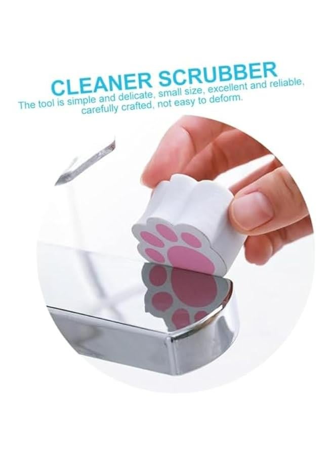 3 قطع كف تصميم لتنظيف الأسطح بسهولة - إسفنج للمرآة، للتنظيف، وردي - Image 2