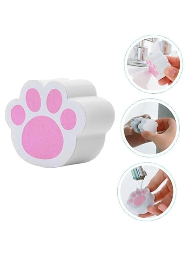 3 قطع كف تصميم لتنظيف الأسطح بسهولة - إسفنج للمرآة، للتنظيف، وردي - Image 4