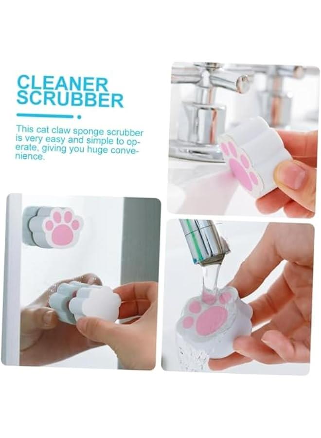 3 قطع كف تصميم لتنظيف الأسطح بسهولة - إسفنج للمرآة، للتنظيف، وردي - Image 5