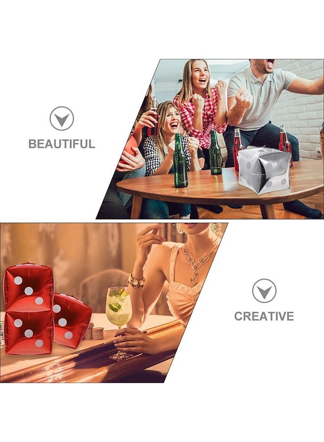 12 قطعة جامبو كبيرة قابلة للنفخ نرد ، 12 بوصة نفخ النرد الكبيرة زينة حفلات النرد الملونة النرد مجموعة النرد الكبيرة مجموعة للألعاب الداخلية والخارجية موضوع الحفلات (ستة ألوان) - Image 4