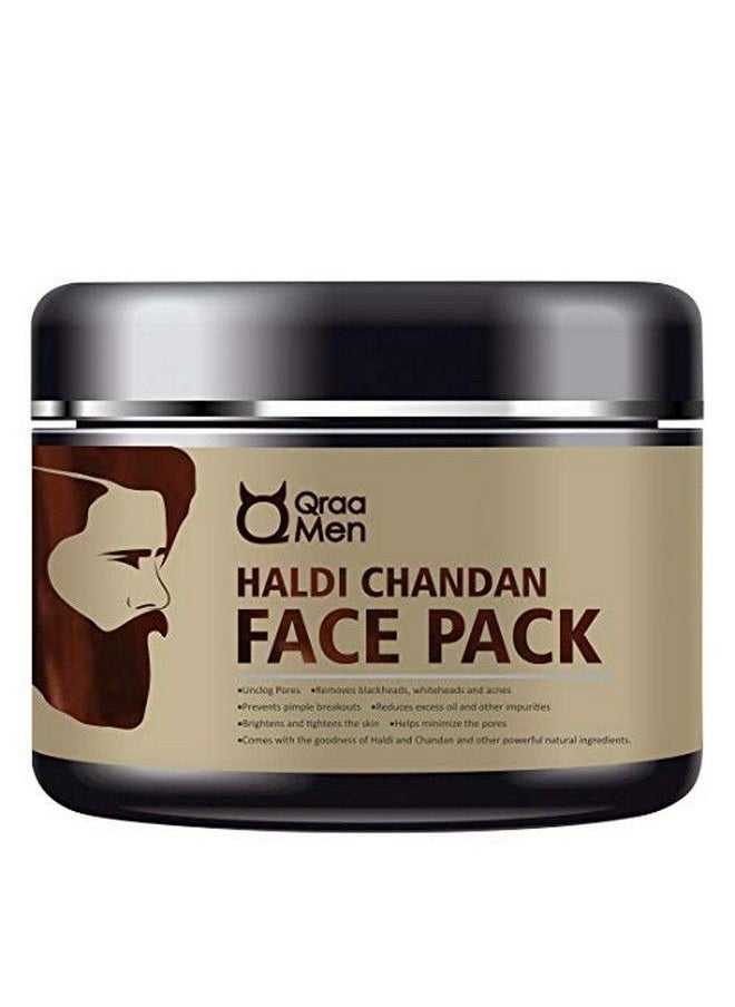 Qraa - Men Haldi Chandan Uplifting Face Therapy Pack Of Face Wash And Face Pack 220 G (Pack Of 2) - Image 1