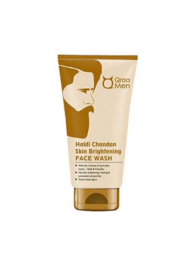 Qraa - Men Haldi Chandan Uplifting Face Therapy Pack Of Face Wash And Face Pack 220 G (Pack Of 2) - Image 1