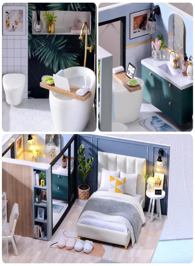 RHZN Miniature House Kit, Dollhouse Kit, Miniature Kit, DIY Mini House Building Kit for Adult - Image 3