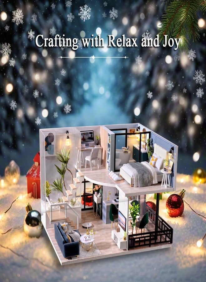 RHZN Miniature House Kit, Dollhouse Kit, Miniature Kit, DIY Mini House Building Kit for Adult - Image 5