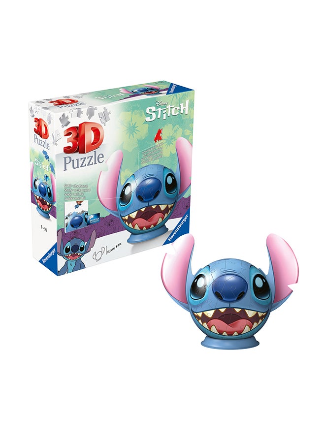 Ravensburger 3D Puzzle Disney Stitch, Ball Puzzle, 72 Pieces Jigsaw Puzzle For kids  - Image 3