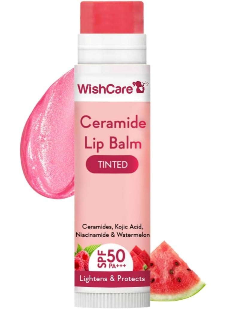 Tinted Ceramide Lip Balm with SPF50 PA+++ - Kojic Acid & Niacinamide - For Lip Lightening - Image 1