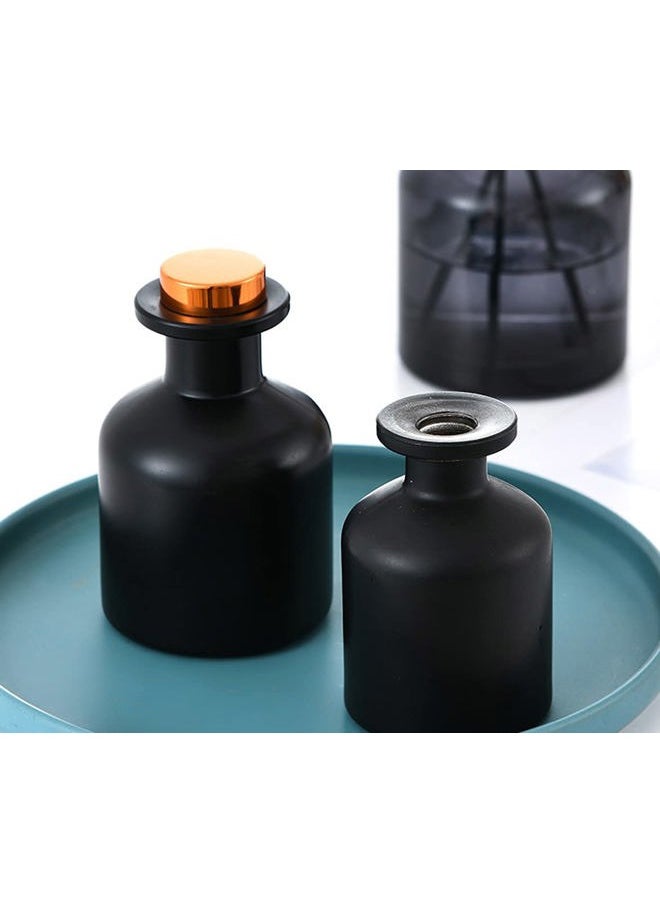 Quupy 1PCS 150ml/5oz Empty Refillable Glass Diffuser Bottle Exquisite Essential Oils Container for DIY Replacement Aromatherapy Diffuser Sticks Sets Essential Oils Crafts Decor  - Image 3