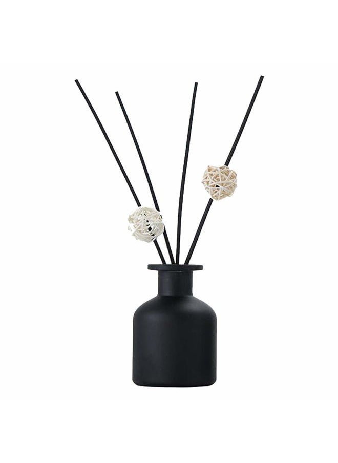 Quupy 1PCS 150ml/5oz Empty Refillable Glass Diffuser Bottle Exquisite Essential Oils Container for DIY Replacement Aromatherapy Diffuser Sticks Sets Essential Oils Crafts Decor  - Image 1