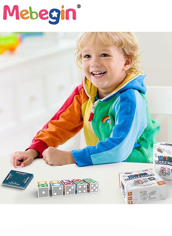 MEBEGIN - Fun Match Puzzle Board Game, Pattern Block Puzzles Games, Educational Spatial and Analytical Toy for Kids, Pattern Matching Game, Popular Family Board Games for Kids and Adults, Good for Increasing Children's Spatial Cognition and Logical Reasoning Skills - Image 1